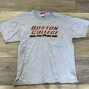 Champion Boston College Golf Short Sleeve Tee - Gray with Maroon & Gold Logo